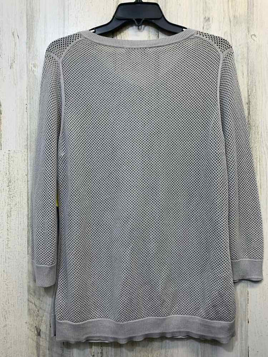 COLDWATER CREEK Tops Size L Gray MESH CARDIGAN Cardigan