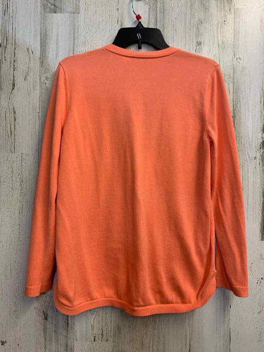 PRE-OWNED TALBOTS Tops Size LP Peach Solid SWEATER Sweater/PEACH COLORED SWEATER