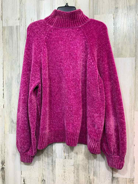 PRE-OWNED LOFT Tops Size XL BRIGHT PURPLE TURTLE NECK Sweater/BRIGHT PURPLE TURT