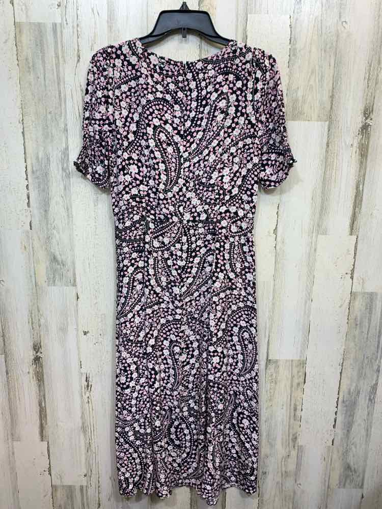 TALBOTS Dresses and Skirts Size 4 BLK/PNK/WHT Floral SHORT SLEEVES Dress