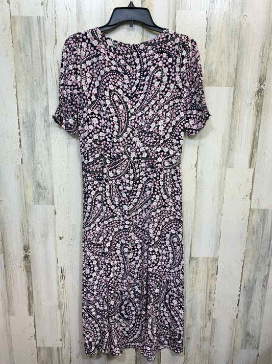 TALBOTS Dresses and Skirts Size 4 BLK/PNK/WHT Floral SHORT SLEEVES Dress