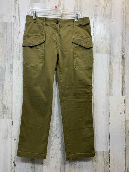 PRE-OWNED Size 6P ANN TAYLOR BOTTOMS Olive Pants/OLIVE PANTS