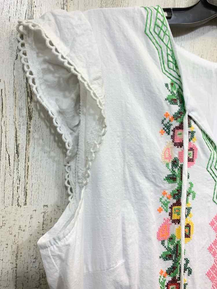 PRE-OWNED JADE Dresses and Skirts Size M WHITE/GREEN/PINK/YELLOW/BROWN Dress/FLO