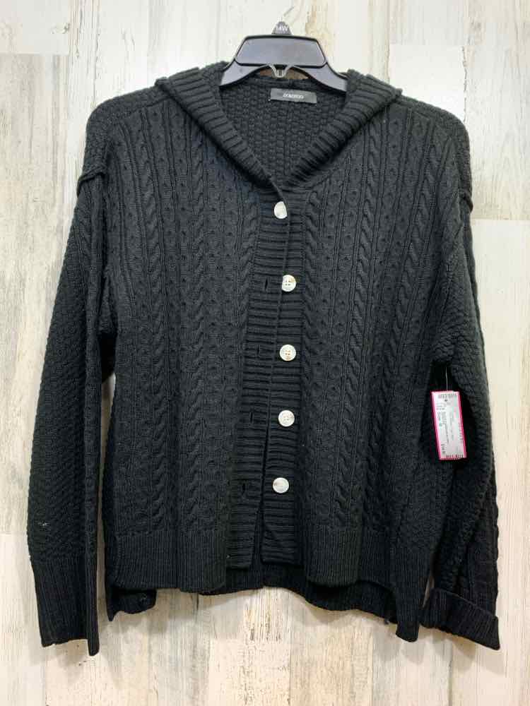 PRE-OWNED DOKOTOO Size M Tops Black Cardigan