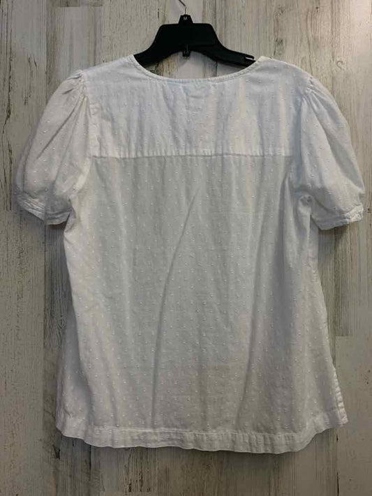 liz & me Tops Size 00X White SWISS DOT SHORT SLEEVES TOP