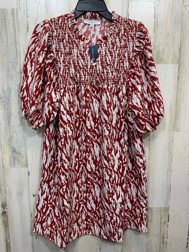 NWT MICHELLE MCDOWELL Dresses and Skirts Size M BRN/WHT Camoflage Dress