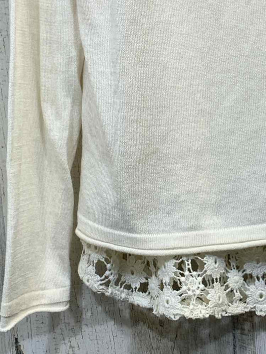 CHRISTOPHER & BANKS Tops Size PS OFF WHITE LONGSLEEVE TOP