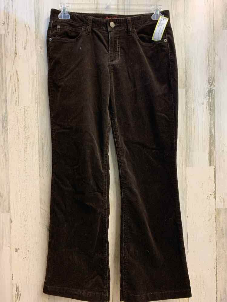 PRE-OWNED Size 6 EDDIE BAUER BOTTOMS Brown STRAIGHT Pants/CORDUROY