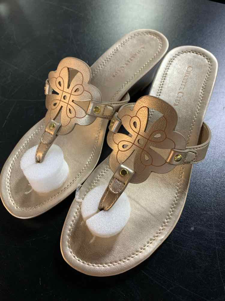 NWT CHARTER CLUB SHOES Shoe Size 8 Gold Shoes