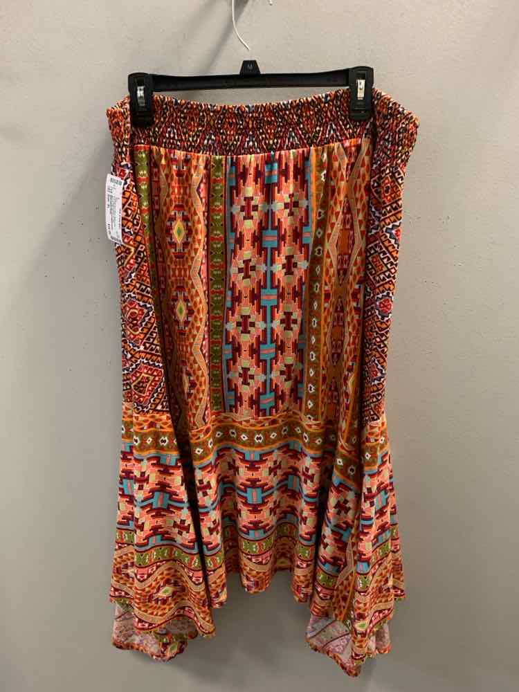 NEW DIRECTIONS Dresses and Skirts Size XL Multi-Color SOUTHWESTERN A-LINE Skirt