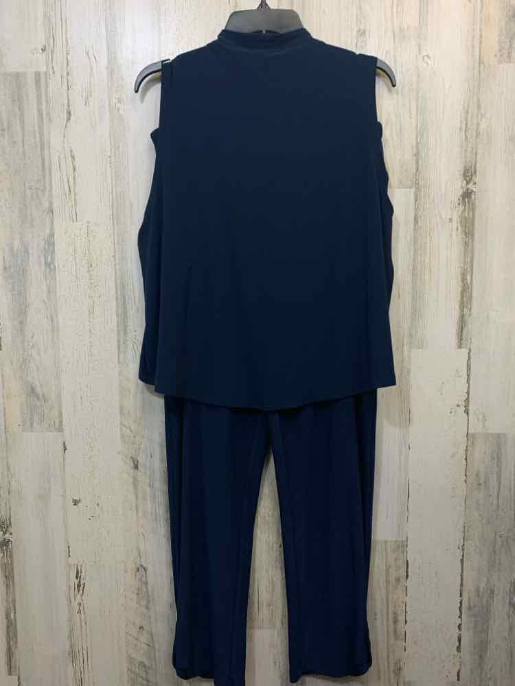 Size 14 SYMPLI BOTTOMS Navy 2PC 2PC Ensemble