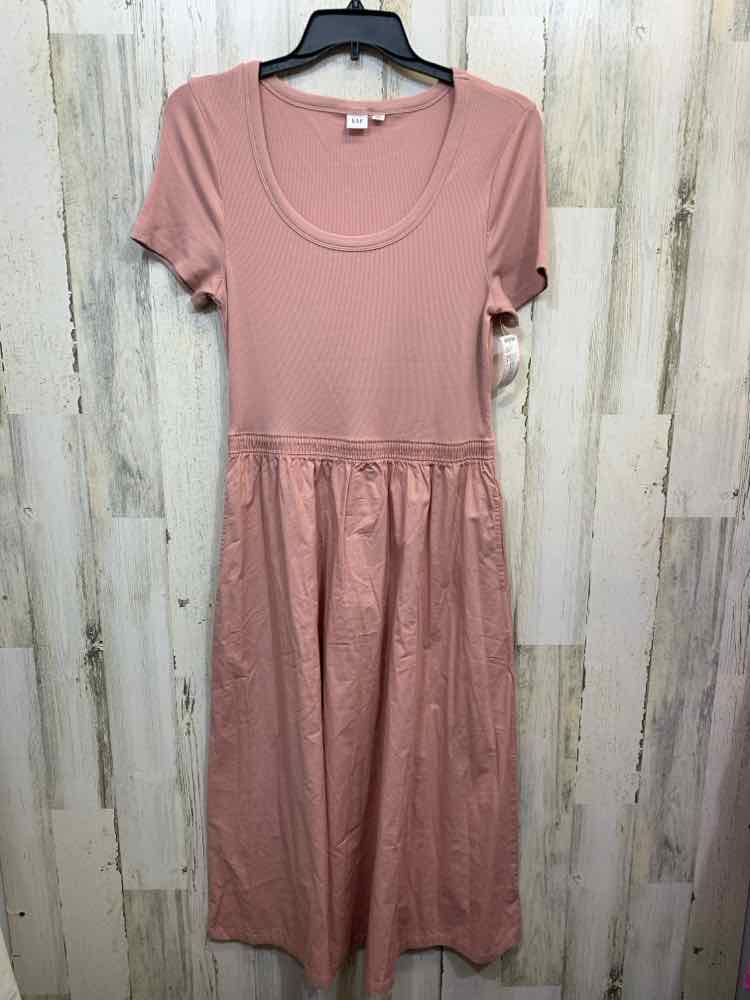PRE-OWNED GAP Dresses and Skirts Size L BLUSH Solid A-LINE Dress/BLUSH A-LINE DR