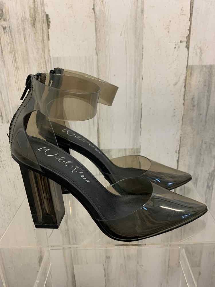 NWT WILD PAIR SHOES Shoe Size 5.5 Black Vinyl Shoes