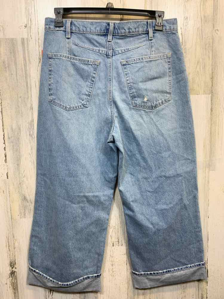 NWT Size 10 UNIVERSAL THREADS BOTTOMS Blue Denim/CROPPED VINTAGE WIDE LEG JEANS
