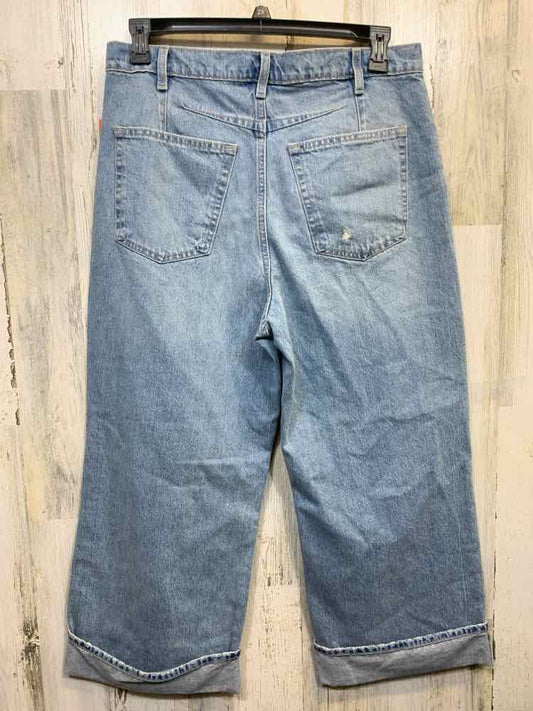 NWT Size 10 UNIVERSAL THREADS BOTTOMS Blue Denim/CROPPED VINTAGE WIDE LEG JEANS