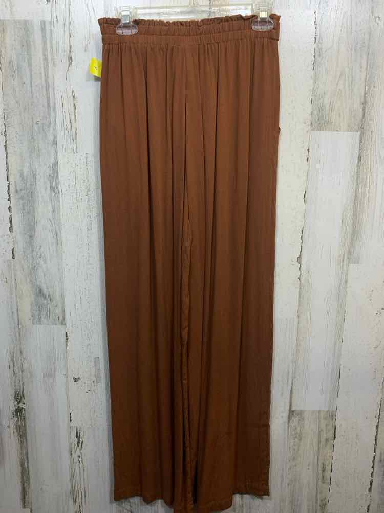 PRE-OWNED Size S LULAROE BOTTOMS RUST Solid WIDE LEG Pants