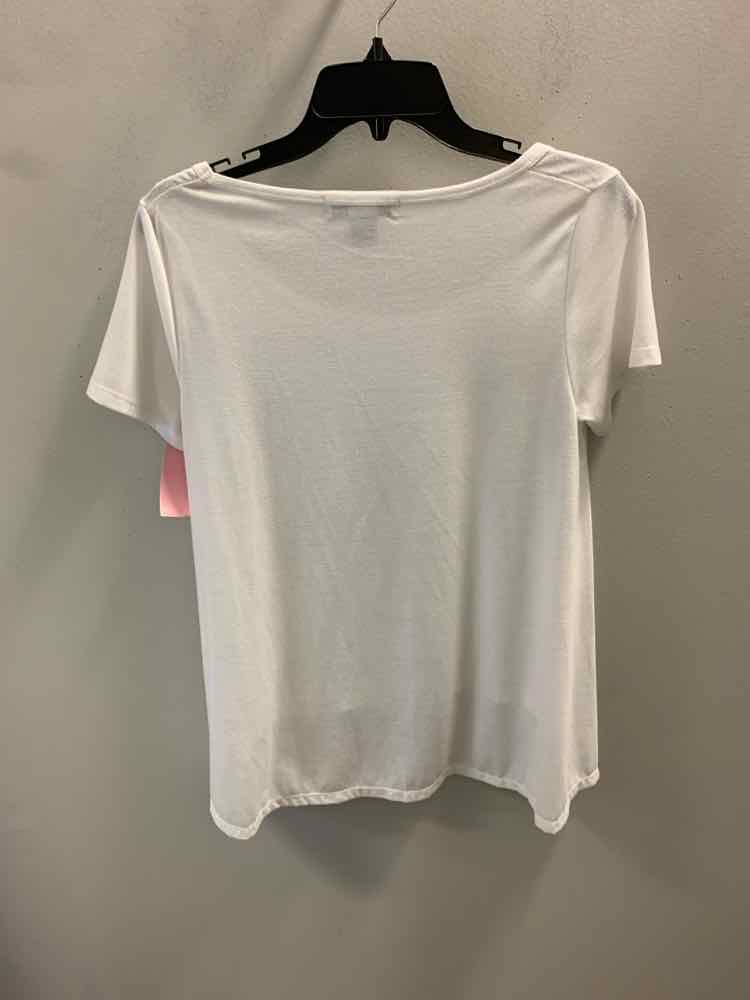 GEORGE & MARTHA Tops Size M White CAP SLEEVE TOP