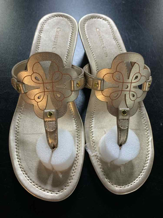 NWT CHARTER CLUB SHOES Shoe Size 8 Gold Shoes