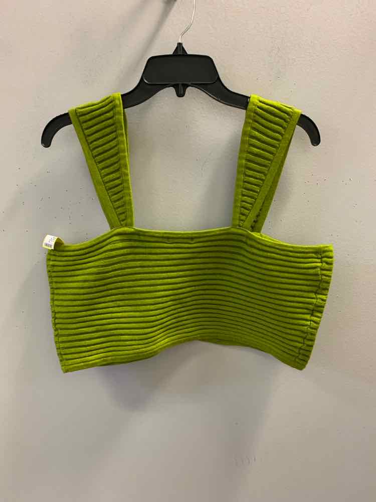 NWT WILD FABLE Tops Size XXL PEA GREEN CROP TOP TOP