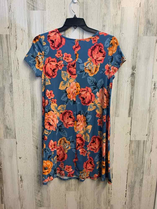PRE-OWNED JAMIE & LAYLA Dresses and Skirts Size M BLU/ORNG Floral Dress