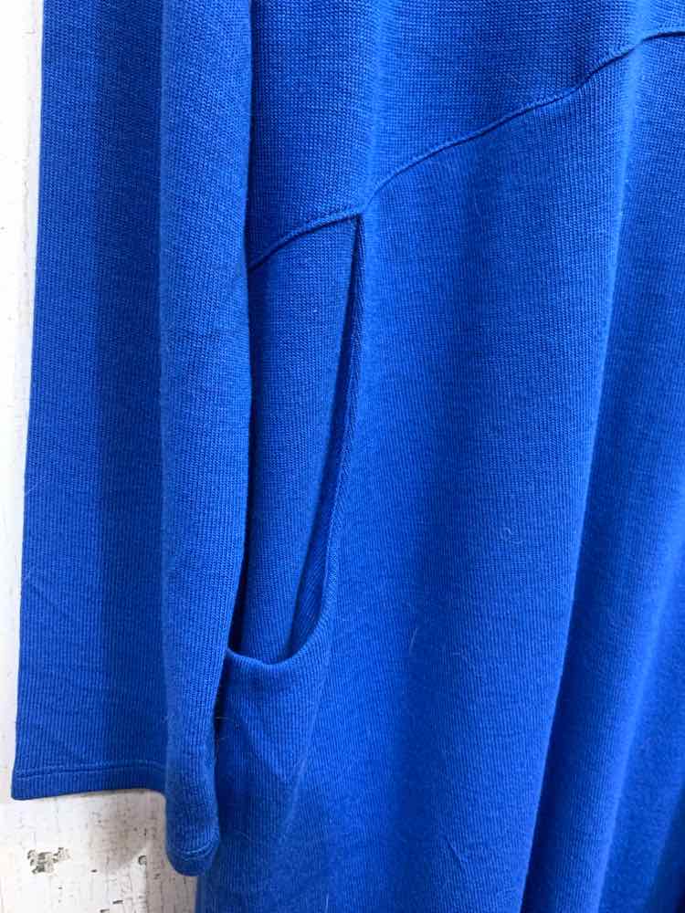 NWT CHICO'S Tops Size 1 Royal Blue LONG SLEEVES Blouse