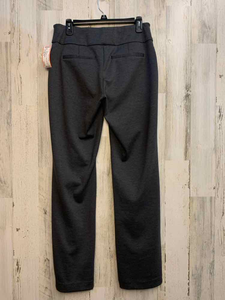 PRE-OWNED Size M NEW YORK & CO BOTTOMS DARK GRAY STRAIGHT Pants/ELASTIC WAIST