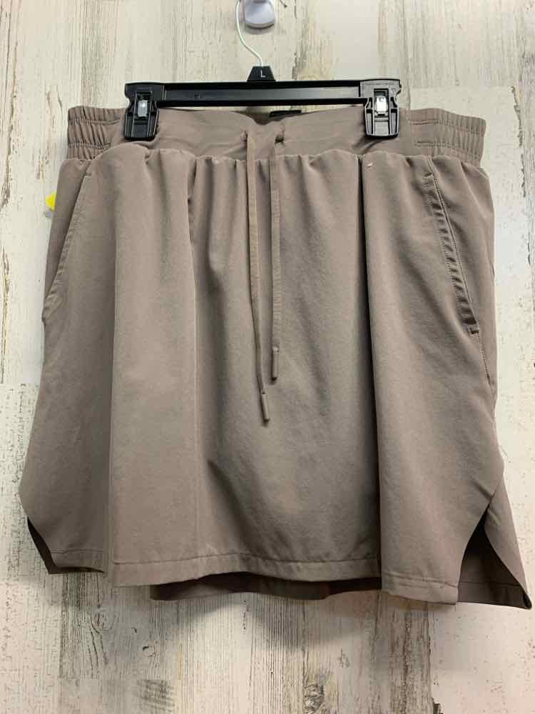 PRE-OWNED ALL IN MOTION BOTTOMS M Taupe Solid ACTIVEWEAR Activewear Bottom/TAUPE