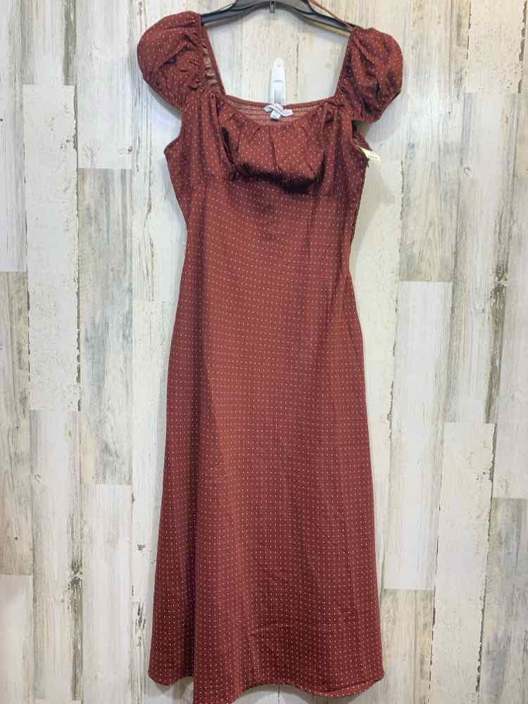NWT AND NOW THIS Dresses and Skirts Size 1X Brown Polka Dot SLEEVELESS Dress