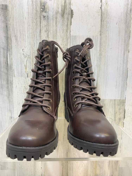 NWT SHOES Shoe Size 8.5 Brown COMBAT BOOT Boots/BROWN COMBAT BOOT