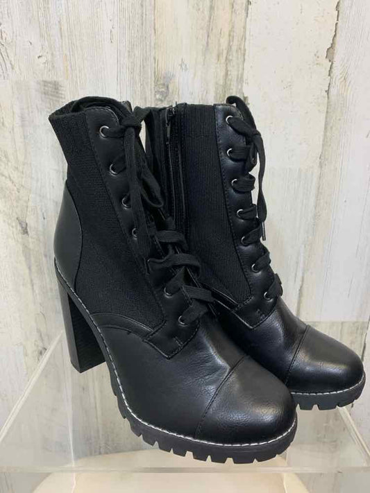 NWT BCBG SHOES Shoe Size 11 Black BLOCK HEEL Shoes/BLACK ANKLE BOOTIE W/ BLOCK H