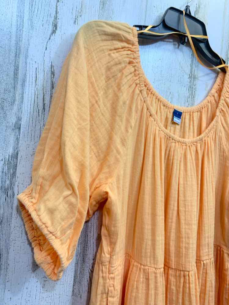 NWT OLD NAVY Dresses and Skirts Size L Orange SHORT SLEEVES Dress/PUFF SLEEVE W/