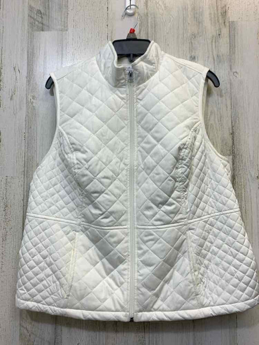 NWT CROFT & BARROW Tops Size PL White VEST Vest