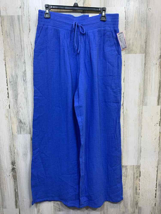 NWT Size M JM COLLECTION BOTTOMS Blue WIDE LEG Pants