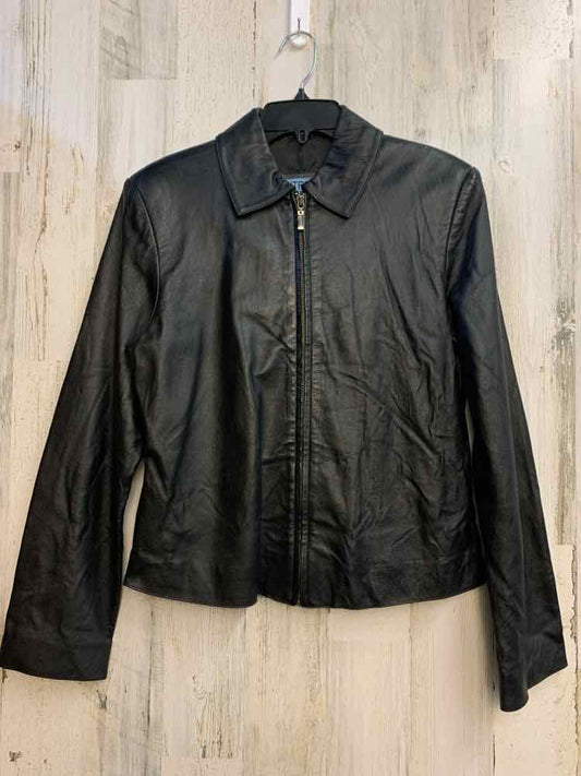 PRE-OWNED XTREM JACKETS / COATS Size L Black Leather JACKET Coat