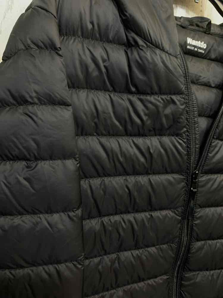 PRE-OWNED WANTDO Size L JACKETS / COATS Black ZIP UP PUFFER LONG SLEEVE Jacket