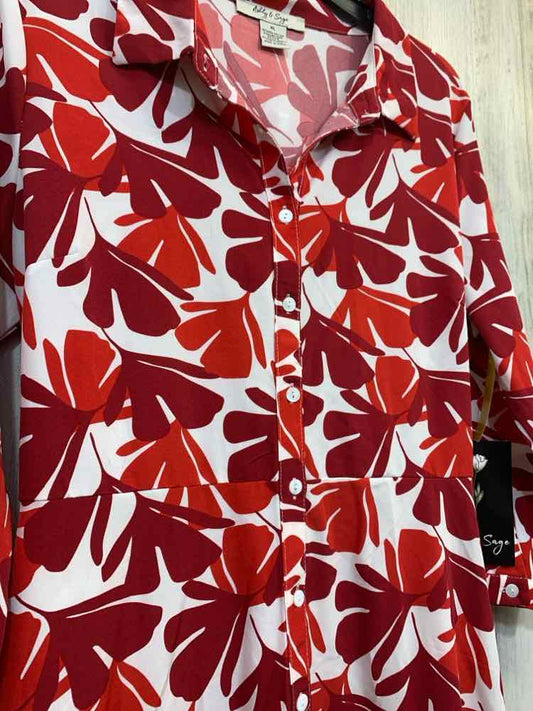 NWT ASHLEY & SAGE Dresses and Skirts Size XL RED/WHITE TROPICAL Dress