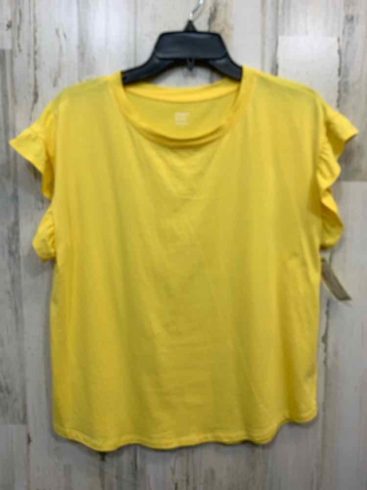 PRE-OWNED CROWN & IVY Tops Size S Yellow Blouse