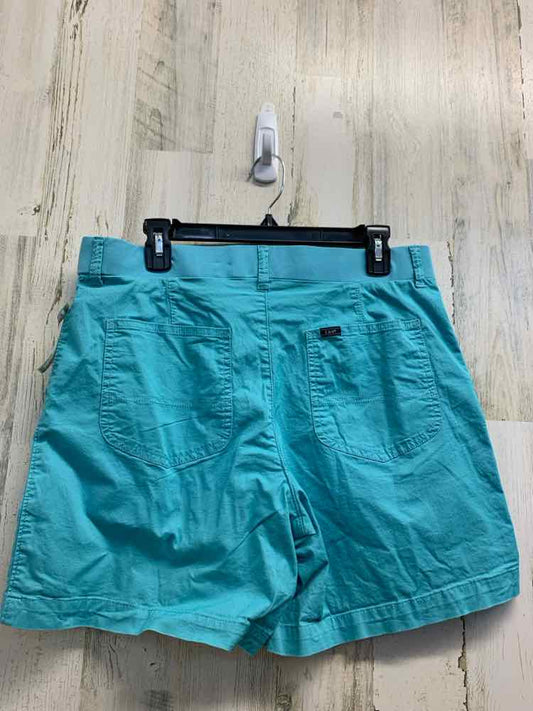 PRE-OWNED Size 12 LEE BOTTOMS Teal Solid Shorts