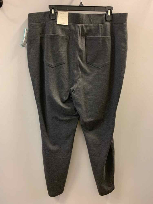NWT Size 2X STYLE & CO PLUS SIZES Charcoal MID RISE Pants