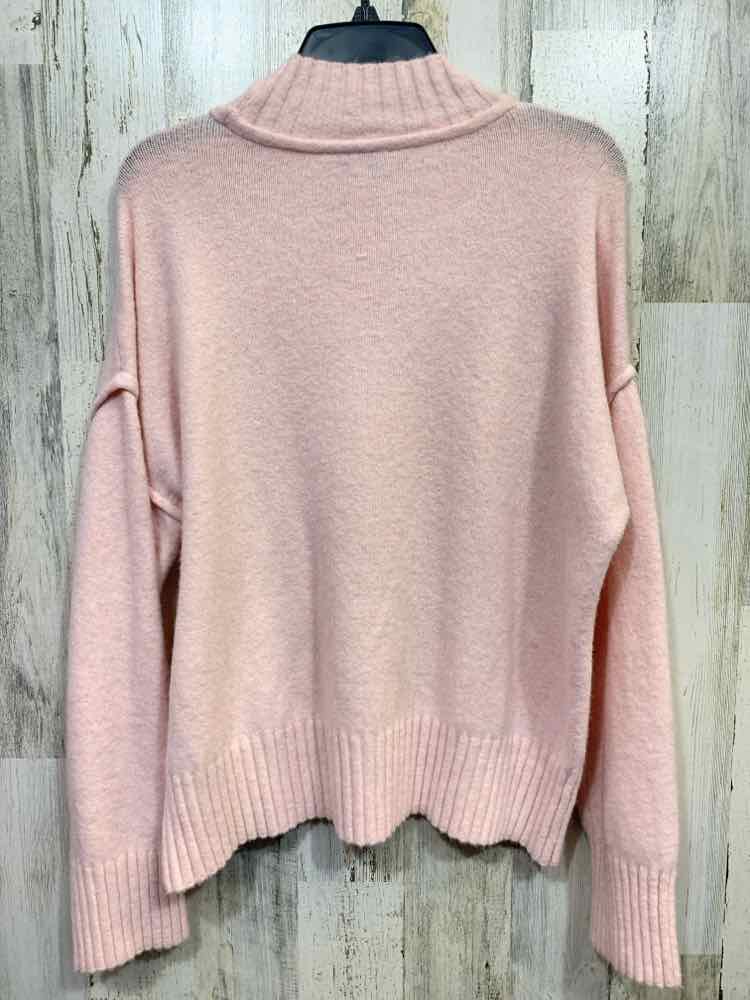 NWT ON 34TH Size L Tops PINK  LONG SLEEVES MOCK NECK SWEATER