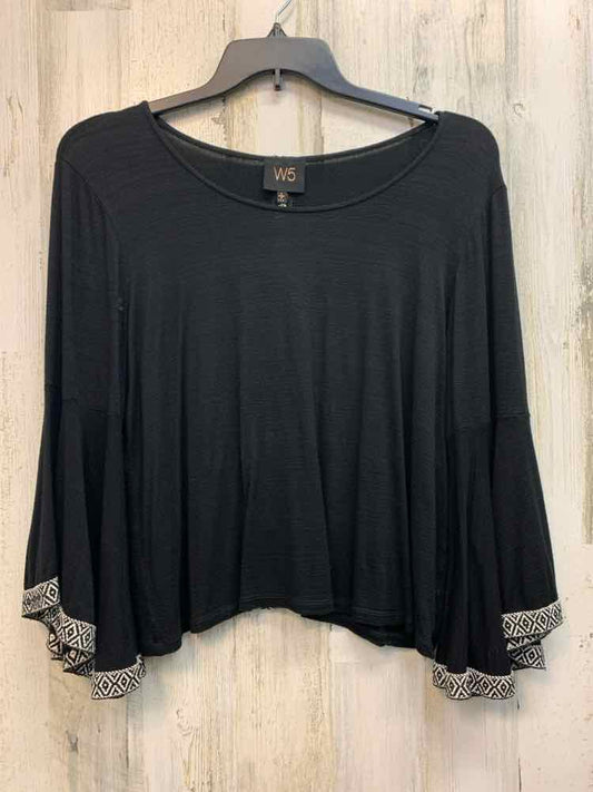 W5 Tops Size L BLK FLARE CUFFS TOP