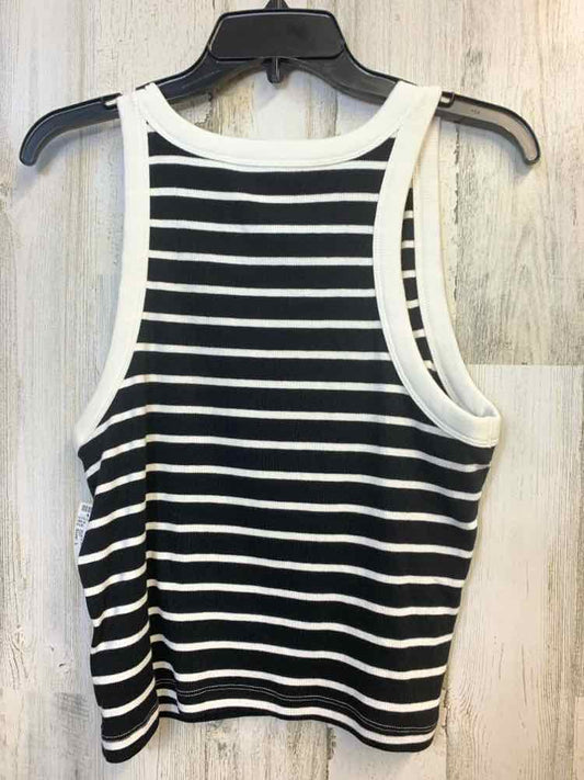 NWT GAP Tops Size L BLK/WHT Stripe TANK TOP TOP