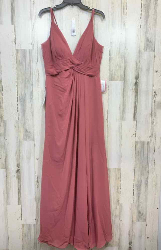 NWT AZAZI/V-NECK RUCHED WAIST FLOOR-LENGTH FORMAL DRESS W/ SPAGHETTI STRAPS