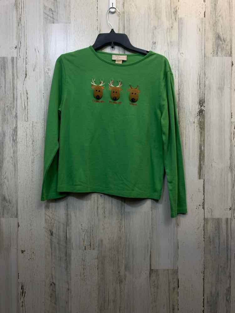 M&C SPORTSWEAR Tops Size M Green LONGSLEEVE TOP