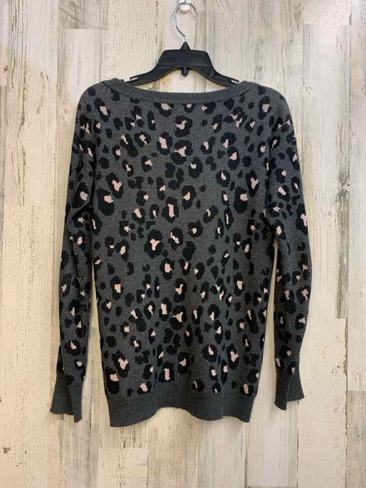 ARIZONA Tops Size S CHARCOAL/BLK LEOPARD SWEATER Sweater