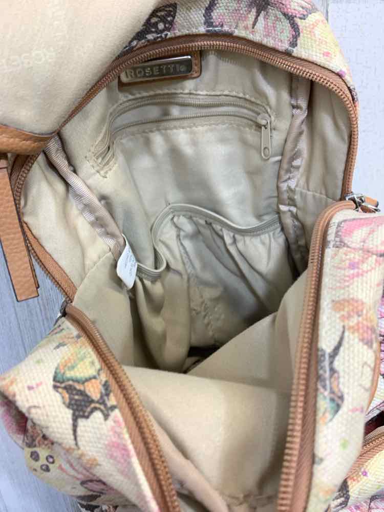 PRE-OWNED ROSETTI BGE/PNK  BUTTERFLIES BACKPACK