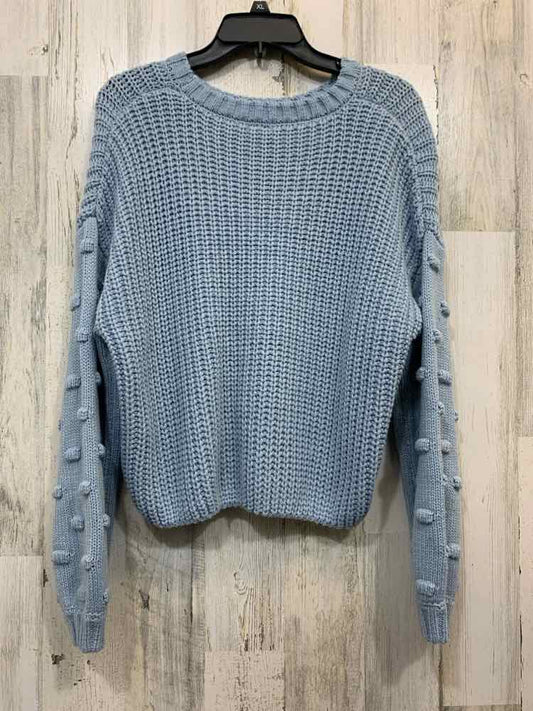 PRE-OWNED MOON & MADISON Tops Size M BABY BLUE KNIT SWEATER Sweater/BABY BLUE SW