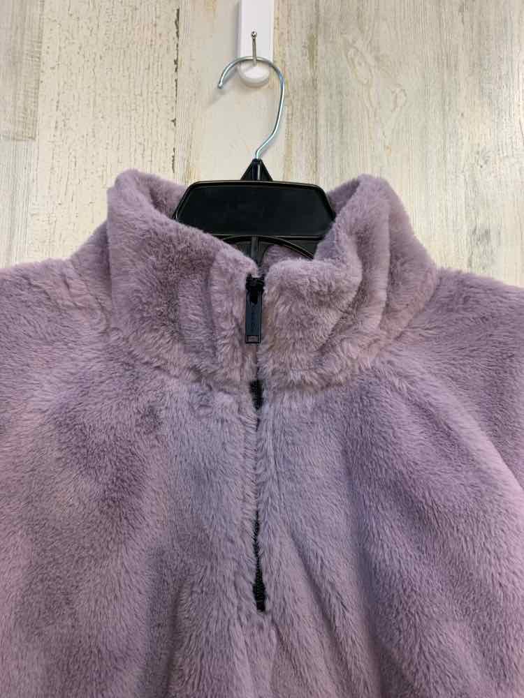 PRE-OWNED CALVIN KLEIN JEANS JACKETS / COATS Size L Purple LONG SLEEVES TOP/FUZZ