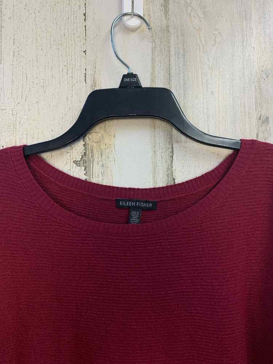 PRE-OWNED EILEEN FISHER Tops Size L Plum LONG SLEEVES TOP