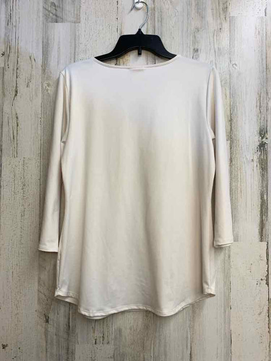 RUBY RD Tops Size S OFF WHITE 3/4 LENGTH TOP